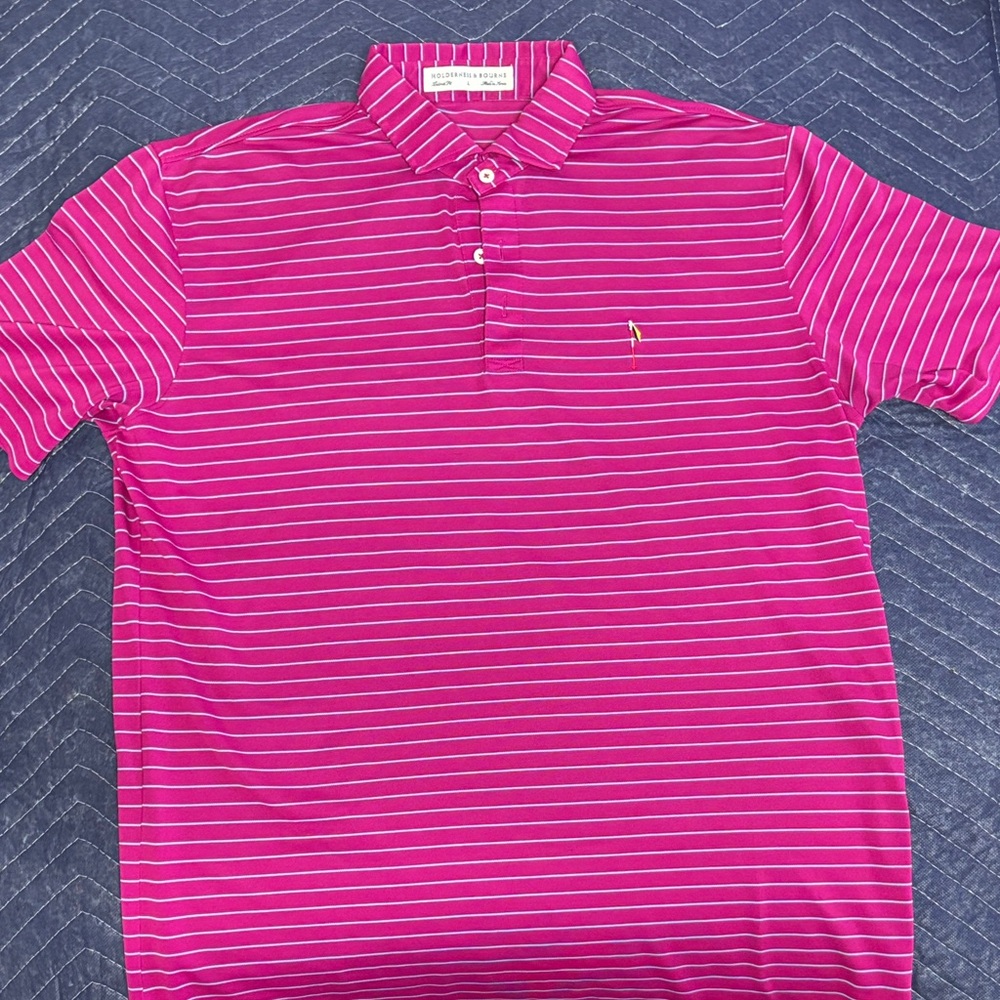 Holderness and Bourne Men's Striped Polo Shirt -
